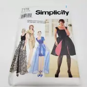 Simplicity 7128 Misses Petite Dress & Overskirt sew pattern sz 6 8 10