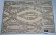 B. SMITH OKONGO ACCENT RUG 38" x 55" Beige/Light Brown NEW