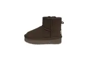 UGG Woolcomfort Women Sheepskin Mini Ankle Thick Bottom Platform Boots Chocolate