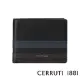 【Cerruti 1881】限量2折 義大利頂級小牛皮12卡短夾 全新專櫃展示品(黑色 CEPU05696M)