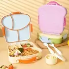 Toast Shape Lunch Box for Kid's with Tableware Microwavable Food Container