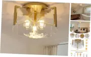 Flush Mount Ceiling Light Fixture Modern Ceiling Light, Hallway Light Gold