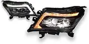 Car Head Lamp Compatible With Nissan Navara Headlight 2015-2020 Upgrade To Dynamic Turn Signal Car LED Headlight Assembly