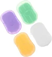 Travel Supplies 4 Boxes of Soap Sheets Portable Soap Paper Hand Washing Body Cleaning Pp Soap Material Safe for Sk