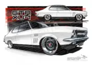 HOLDEN TORANA LC XU1 GLACIER WHITE A2 FRAMED PRINT (HC48C)