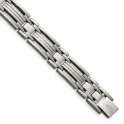 Avariah Chisel Titanium Polished Bracelet - 8.75"