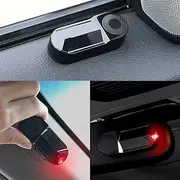 Solar-Powered Fake Car Alarm Flashing Light - Red LED, Auto-Activates, USB Backup, Van Compatible
