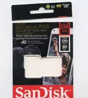 SanDisk 256GB Extreme Pro Micro SD MicroSDXC UHS-I U3 A2 Memory Card