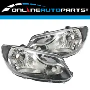 LH+RH Clear/Black Headlights Pair for VW Caddy 2K 2010-Onward Left Right L+R Set (for: Volkswagen)