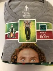 Men's Buddy the Elf Need Hugs 2-pc Fleece Christmas Pajama PJ Set XL New