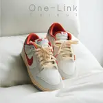 耐吉 NIKE DUNK LOW 運動系奶油底白灰橙 FJ5429-133