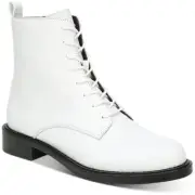 Sam Edelman Womens Nina Leather Ankle Stacked Heel Lace-Up Boot Shoes BHFO 5325