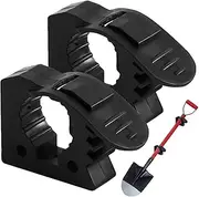 ETUCYNG Axe Mount,2X Rubber Clamp Mounting Brackets Kit - Shovel Axe Holder Mount for 1.2 to 1.6 Inches Diameter Tool Handles