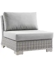 Modway Conway Outdoor Patio Wicker Rattan Armless Chair