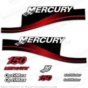 Fits Mercury 150hp Optimax Saltwater Series Outboard Decal Kit 1999-2004 - RED