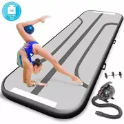 SereneLife SLGM3KB Inflatable Training Gymnastics & Exercise Floor Tumble Mat