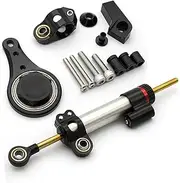 Compatible With Kawasaki Ninja ZX-6R ZX636 ZX6R ZX 636 6R 2005 2006 CNC Motorcycle Stabilizer Steering Damper Mounting Bracket Support Kit(Damper n Bracket F)