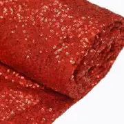 Red SEQUINED FABRIC Bolt 54" x 4 yards DIY Wedding Party Crafts Costume Sewing