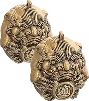 1 Pair Brass Health Ball Chinese Walnuts Chinese Hand Ball Exercise Hand Exercise Equipment Tea Pet Golden Brass