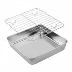 Bake Like a Pro Stainless Steel Roasting Tray with Dedicated Cooling Rack