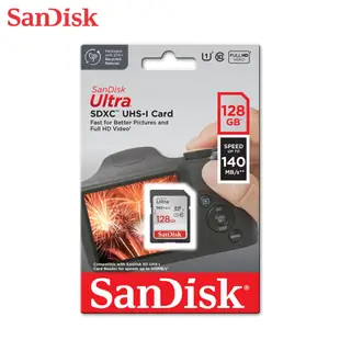 SANDISK Ultra 128G 256G 512G SDXC C10 UHS-I 高速傳輸 相機記憶卡