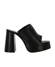 Brad water table high-heeled Muller sandals 40,41 Black