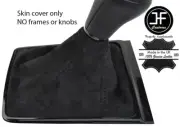 BLACK STITCHING REAL SUEDE MANUAL GEAR BOOT FITS JAGUAR XE 2015-2017