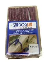 SEADOG Burgundy Nylon Twisted Dock Line 1/2"x10' Part# 302112010BG-1