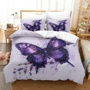 Home Textiles Fashion Butterfly Printed Quilt Cover Duvet Cover Set Girl 33