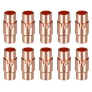 Leather Cord End Clasp, 10Pcs 5mm Hole Leather Clasps Jewelry Making, Rose Gold