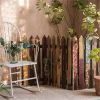 在飛比找ETMall東森購物網優惠-復古原木柵欄花園庭院裝飾(中)