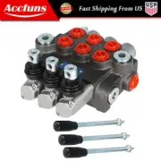 3 Spool 13GPM Hydraulic Directional Control Valve BSPP Interface New
