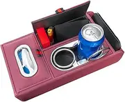 Générique Center Console Organizer, Car Interior Organizer - Portable PU Leather Car Armrest Organizer | Car Center Console Cover, Interior Organizer