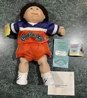Vintage 1983 Cabbage Patch Kid Sports Jersey Boy Brown Hair & Eyes *NEW w/o BOX*