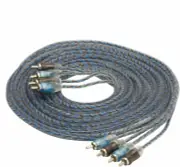 Blue 12 Feet 4 Channel RCA Interconnect Cable Stereo Wire Twisted Pair