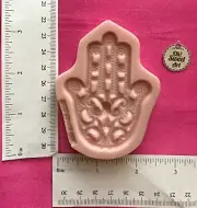 HAMSA HAND of Fatima Medium Silicone Mold Ramadan, Bollywood, Indian, FDA- USA
