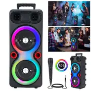 2000W Loud Bluetooth Speaker Portable Party Outdoor Wireless Subwoofer with Mic