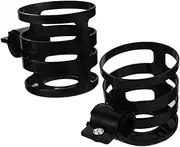 PartyKindom 1 Pair Bicycle Cup Holder Hiking Bottle Holder Bicycle Bottle Cage Mount Bike Cup Holder Rack Bike Bottle Frame Cycling Bottle Cage Motorcycle Accessories Bike Supplies Metal Black