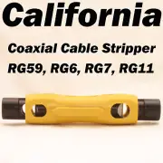 Coax Coaxial Cable Stripper Tool for RG6 RG59 RG7 RG11 CAT5 CAT6 CAT5e RJ45 TV