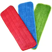 3 Pcs Mop Replacement Heads for Wet/Dry Mops Flat Replacement Heads