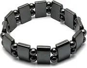 [CrystalAge] Magnetic Hematite Crystal Bracelet - Rectangles & Spheres