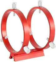 102mm Guide Ring Set Three Point Astronomical Guide Ring 1PCS Plate 2PCS Ring 8PCS Screws Red Color