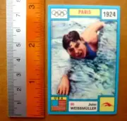 #080 JOHN WEISSMULLER - Paris 1924 Olympia Panini 1972 Card Sticker MINT