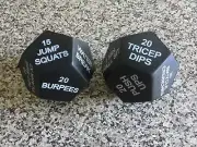 Workout Dice - Dodecagon Fun Decision Maker While Exercising Stocking Stuffer