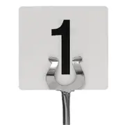 Table Numbers Plastic Black On White 1-100 - 105x95mm