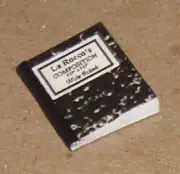 Dollhouse Miniature Composition Book - 1:12 Scale