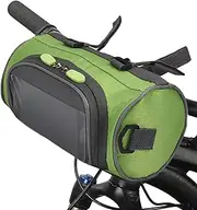 Labymos Handlebar Bag Bucket Bag with Touch Screen Waterproof Bicycle Front Storage Bag Large-Capacity Cycling Front Pack