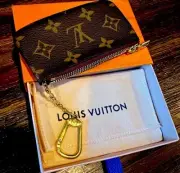 Louis Vuitton Leather Monogram Pochette CLES Wallet KeychainUnisex (NWT)