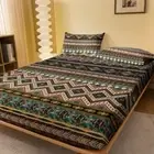 Bohemian patterned frosted bedsheet, printed bedspread, bedding (pillowcases)