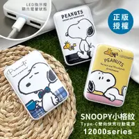 在飛比找PChome24h購物優惠-SNOOPY史努比 小格紋 12000series Type